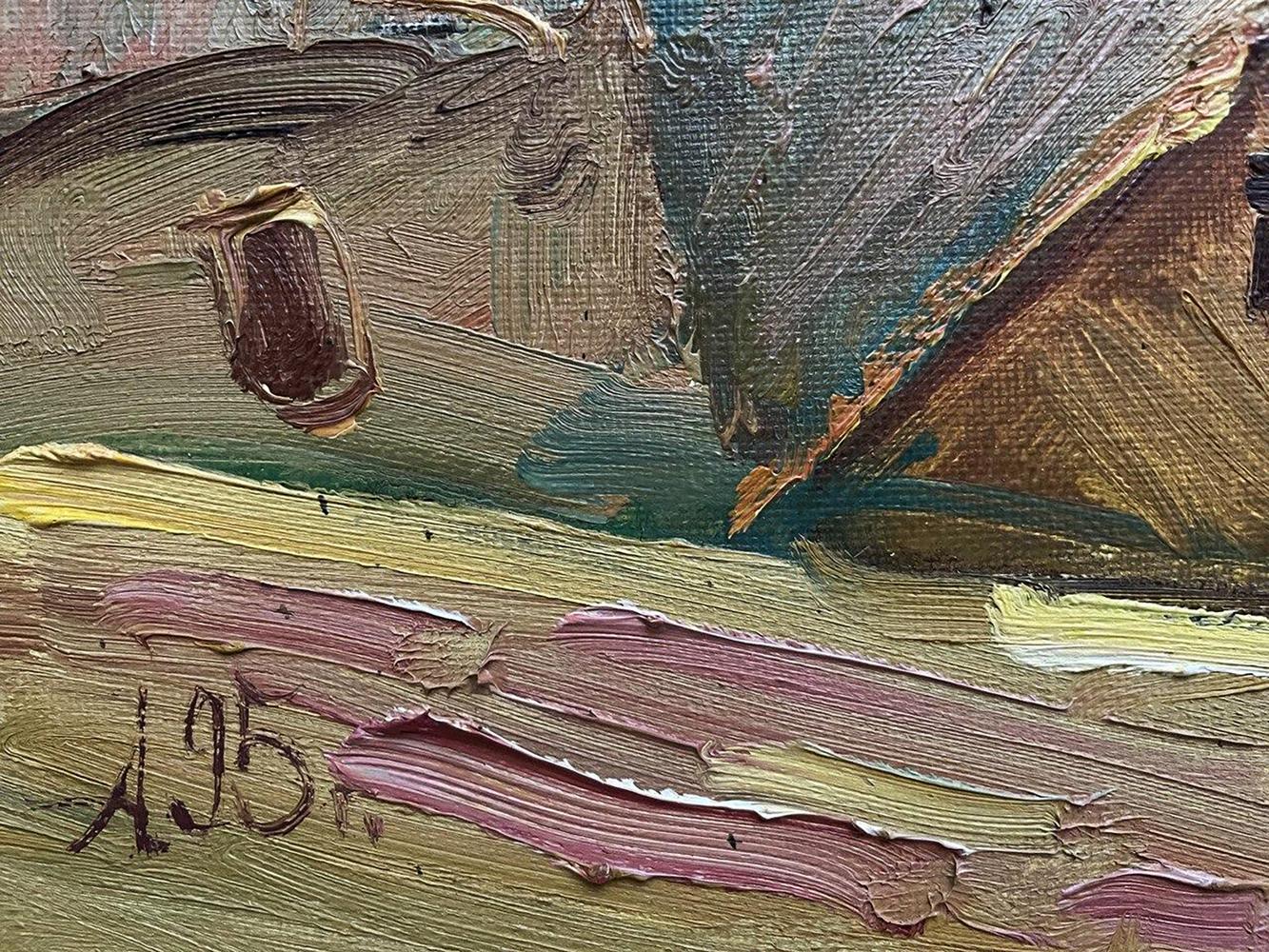 Oil painting Spring Day by Oleksandr Andreev with j. signature