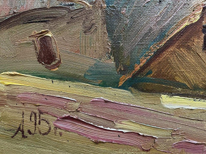 Oil painting Spring Day by Oleksandr Andreev with j. signature