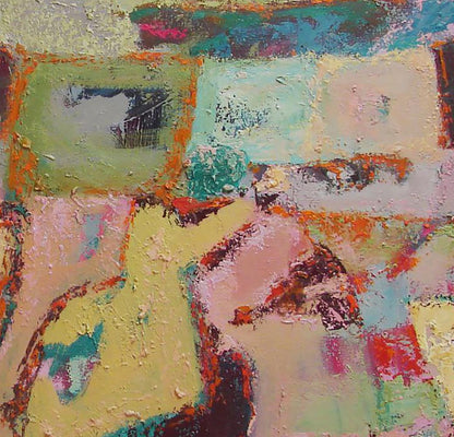 Oil painting Pastel landscape by Tatyana Shulyak with textured pastel strokes