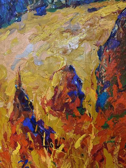 Vibrant impasto oil painting A moment of peace by Oleksiy Ivanyuk