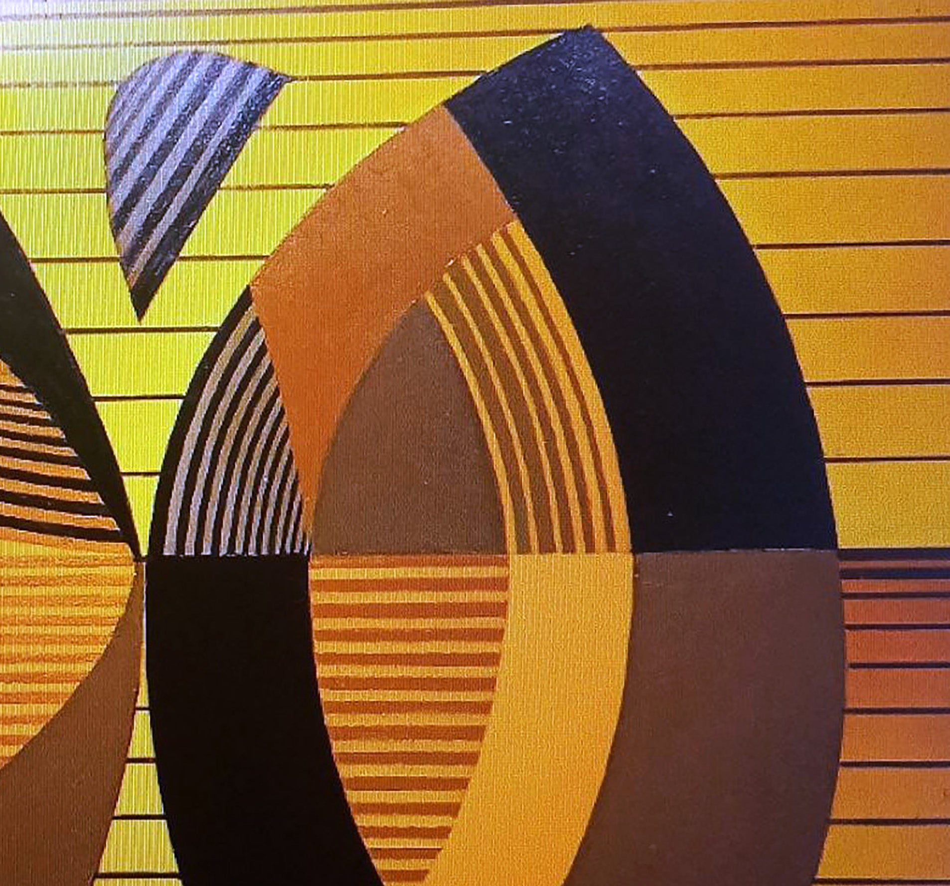 Oil painting Resonance of Shapes by Alexander Strashevich, abstract geometric art