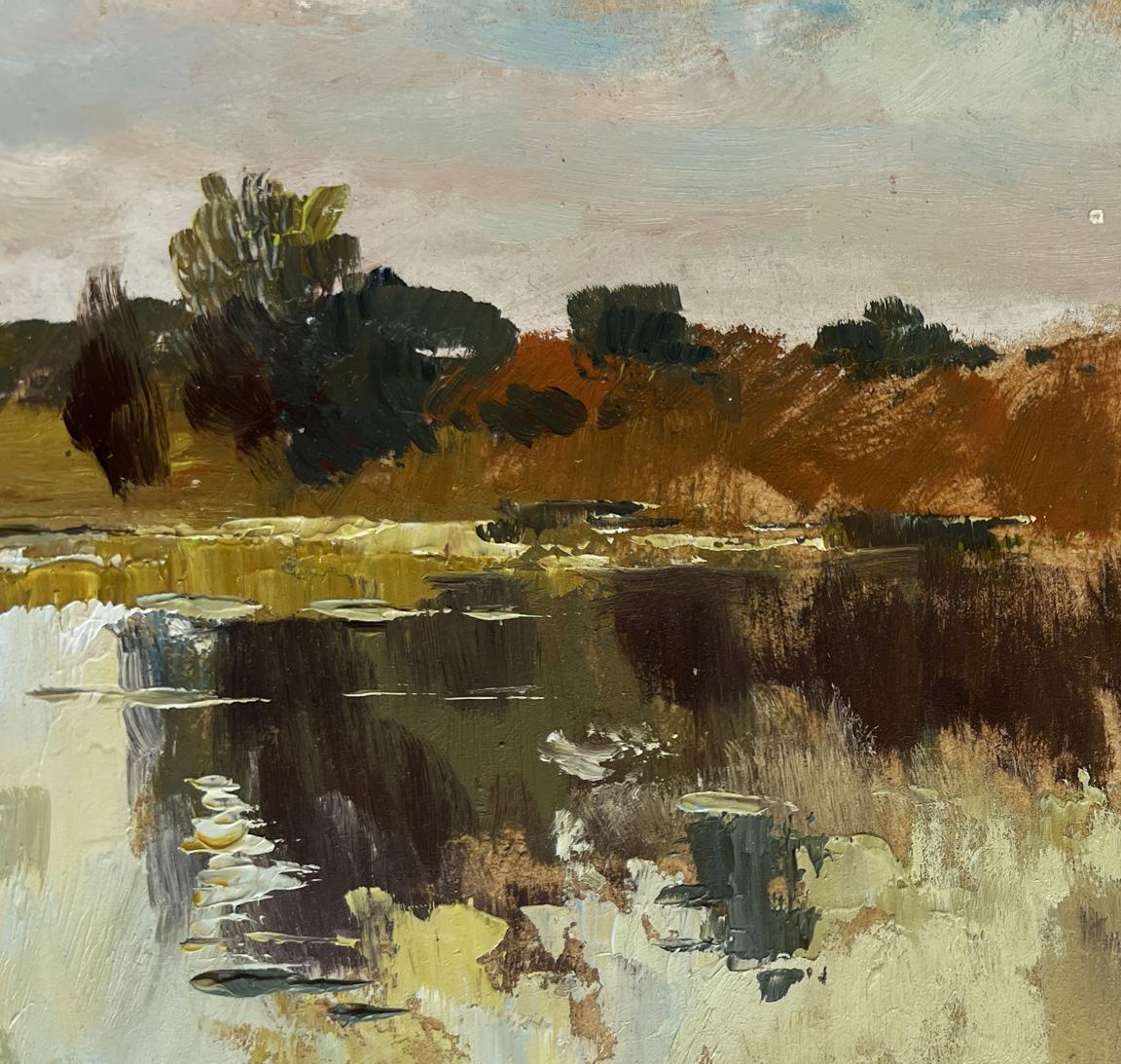 Abstract oil painting The flow of time and nature by Yuriy Suprunchuk