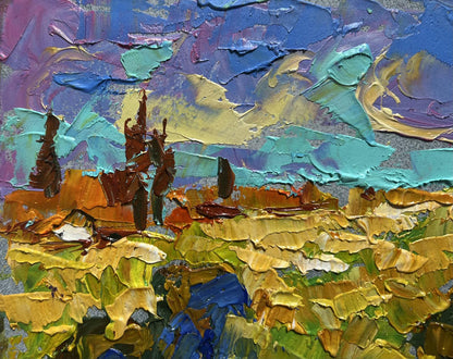 Vibrant impressionist oil painting Sunny summer day by Oleksiy Ivanyuk