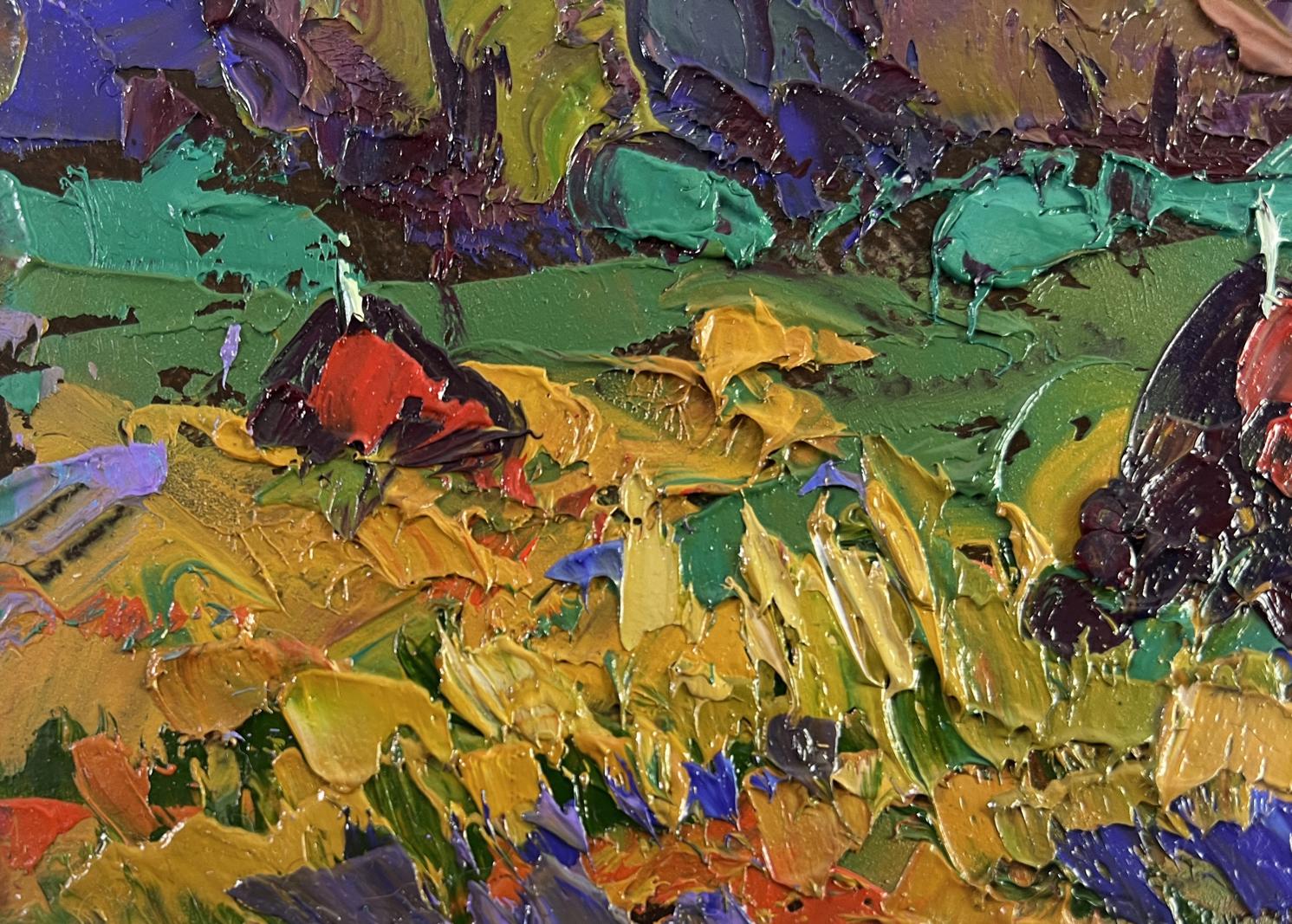 Vibrant impressionist oil painting Evening coolness before the rain by Oleksiy Ivanyuk
