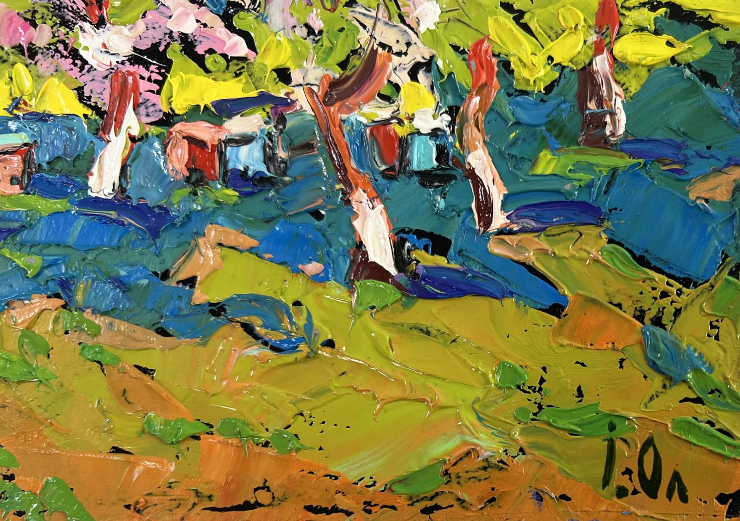 Vibrant impressionist oil painting Spring is on the doorstep by Oleksiy Ivanyuk