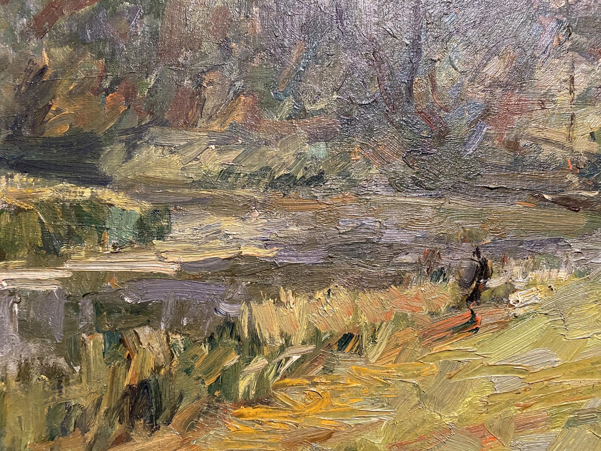 Oil painting Berdichev by Stanislav Petrashevsky impressionistic landscape