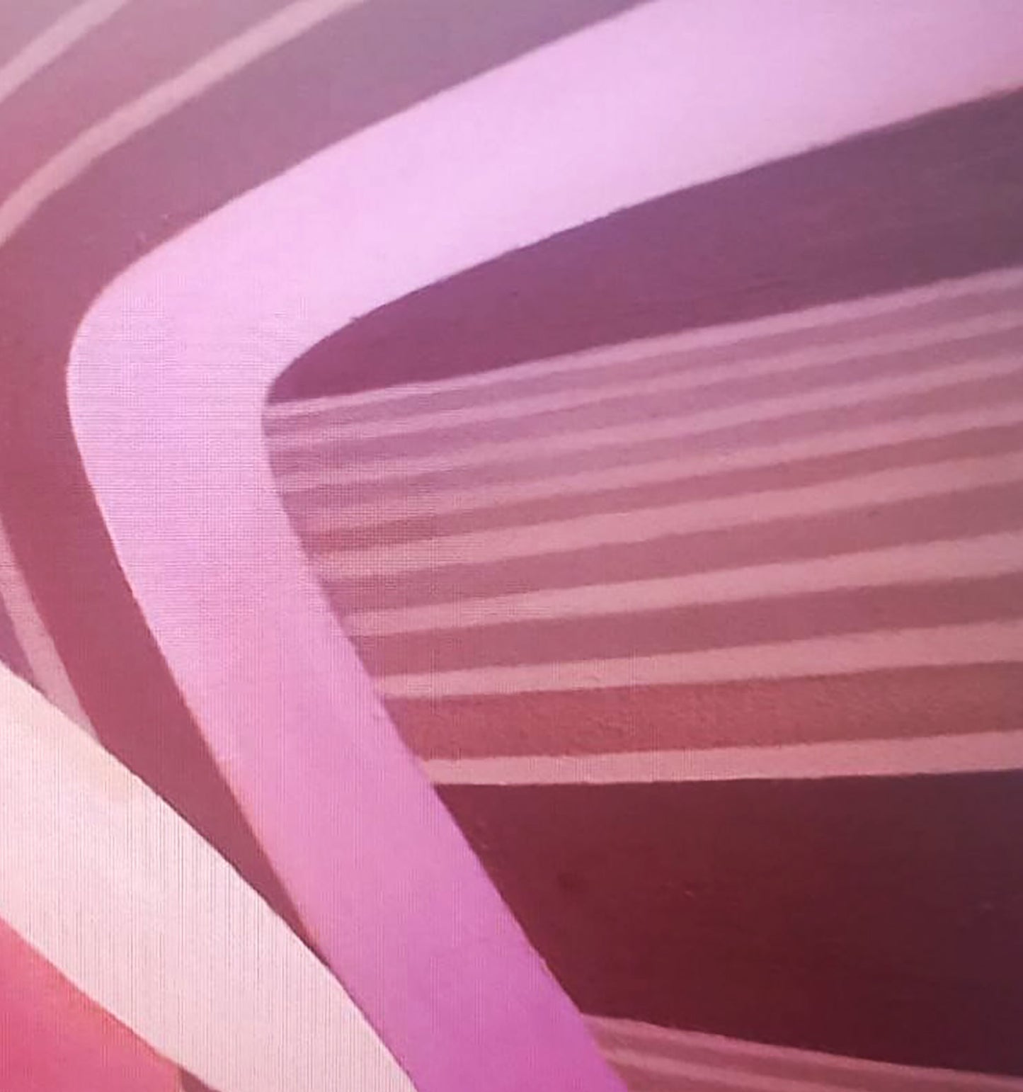 Oil painting Pink ribbon by Alexander Strashevich with pink mauve stripes