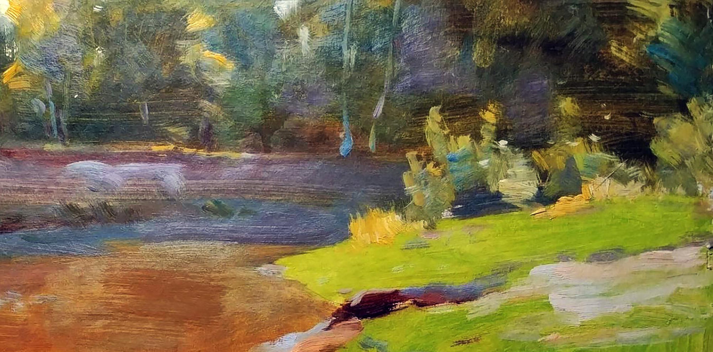 Oil painting Forest Landscape Serhiy Polyakov