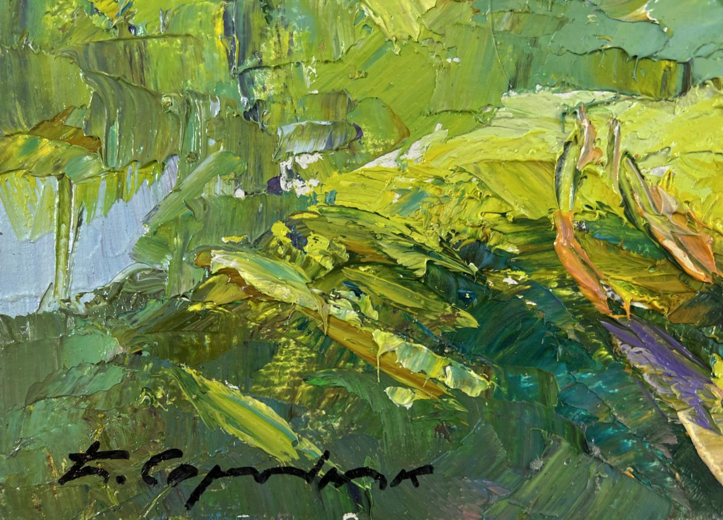 Vibrant impressionist oil painting The Youth of Nature by Boris Serdyuk