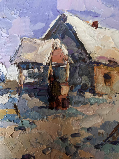 Winter Village landscape 
