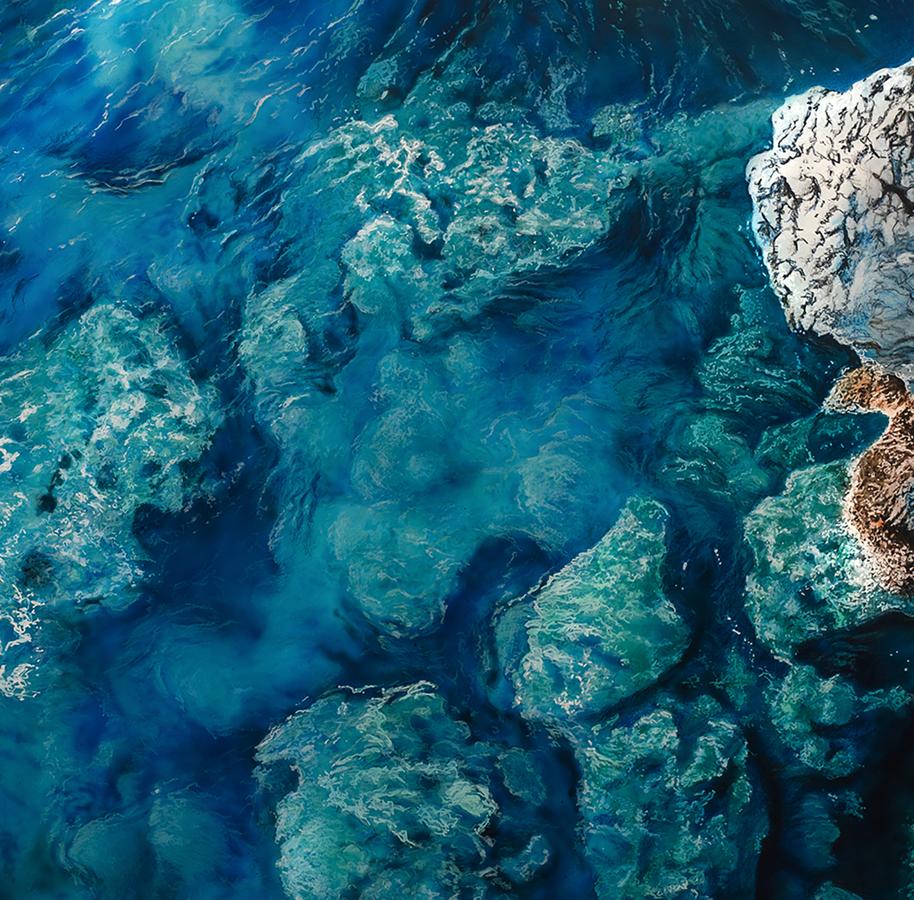 Acrylic painting The Reef in the Sea Johannes Wessmark