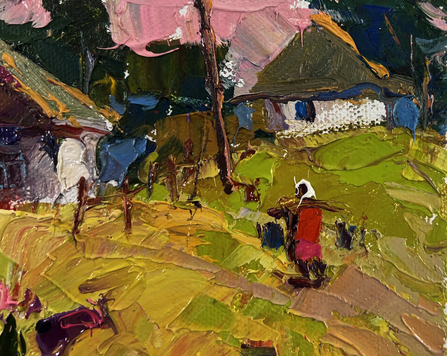Vibrant impressionist oil painting The Tenderness of Dawn by Oksana Ivanyuk