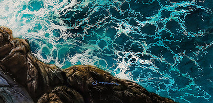 Acrylic painting Meeting Of Elements Johannes Wessmark