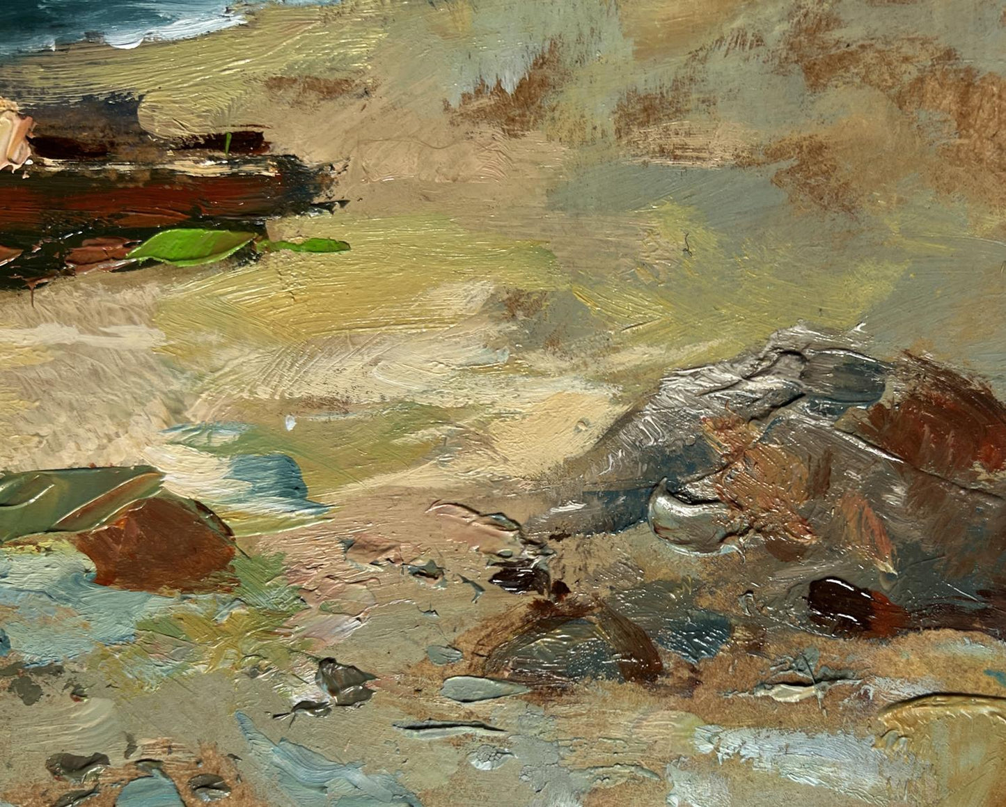 Impressionistic oil painting Dream of the Sea and Mountains by Yuriy Suprunchuk