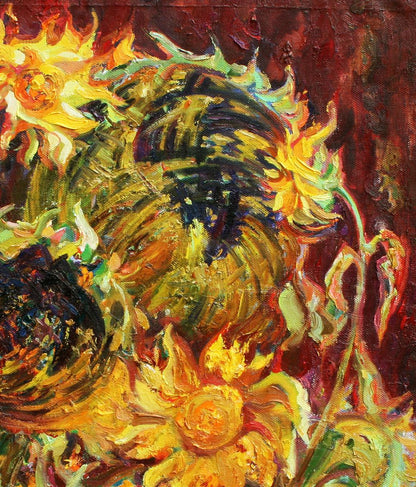 Vibrant impressionist oil painting Solar Flares by Leonid Pavlenko