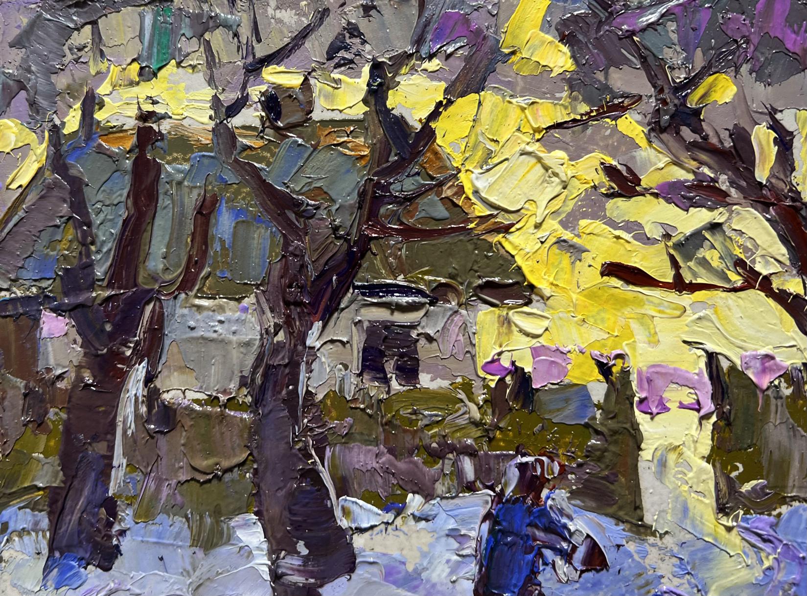 Vibrant impressionist oil painting Over the Evening by Oleksiy Ivanyuk