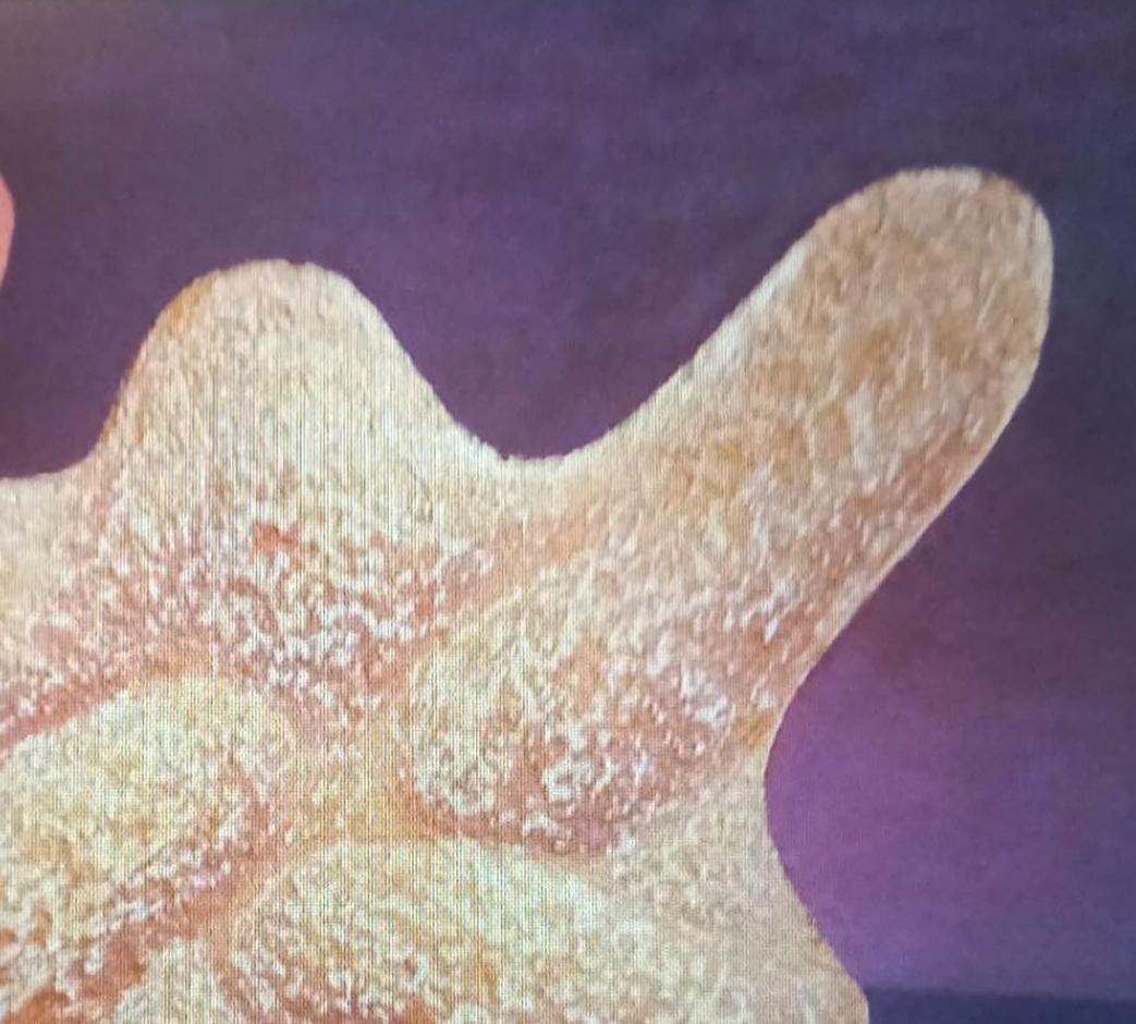 Golden-brown textured pastry in Struggle oil painting by Alexander Strashevich