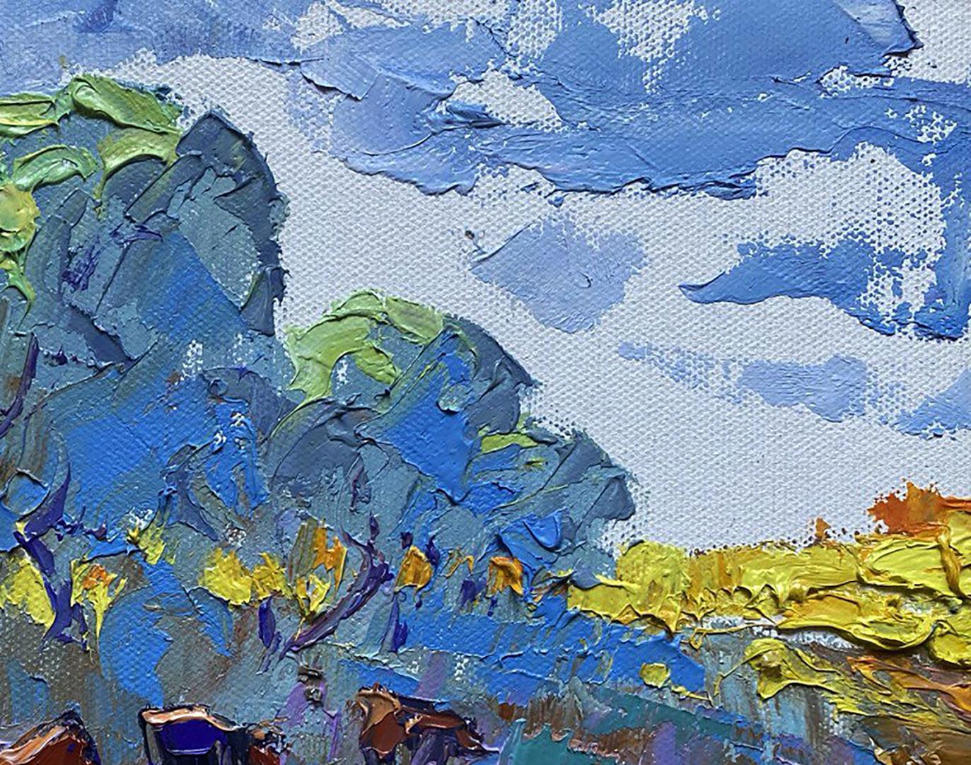 Oil painting The coolness of the evening by Oleksiy Ivanyuk landscape