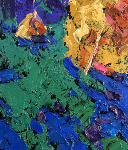 Vibrant Evening Shadows on the Path oil painting by Oleksiy Ivanyuk