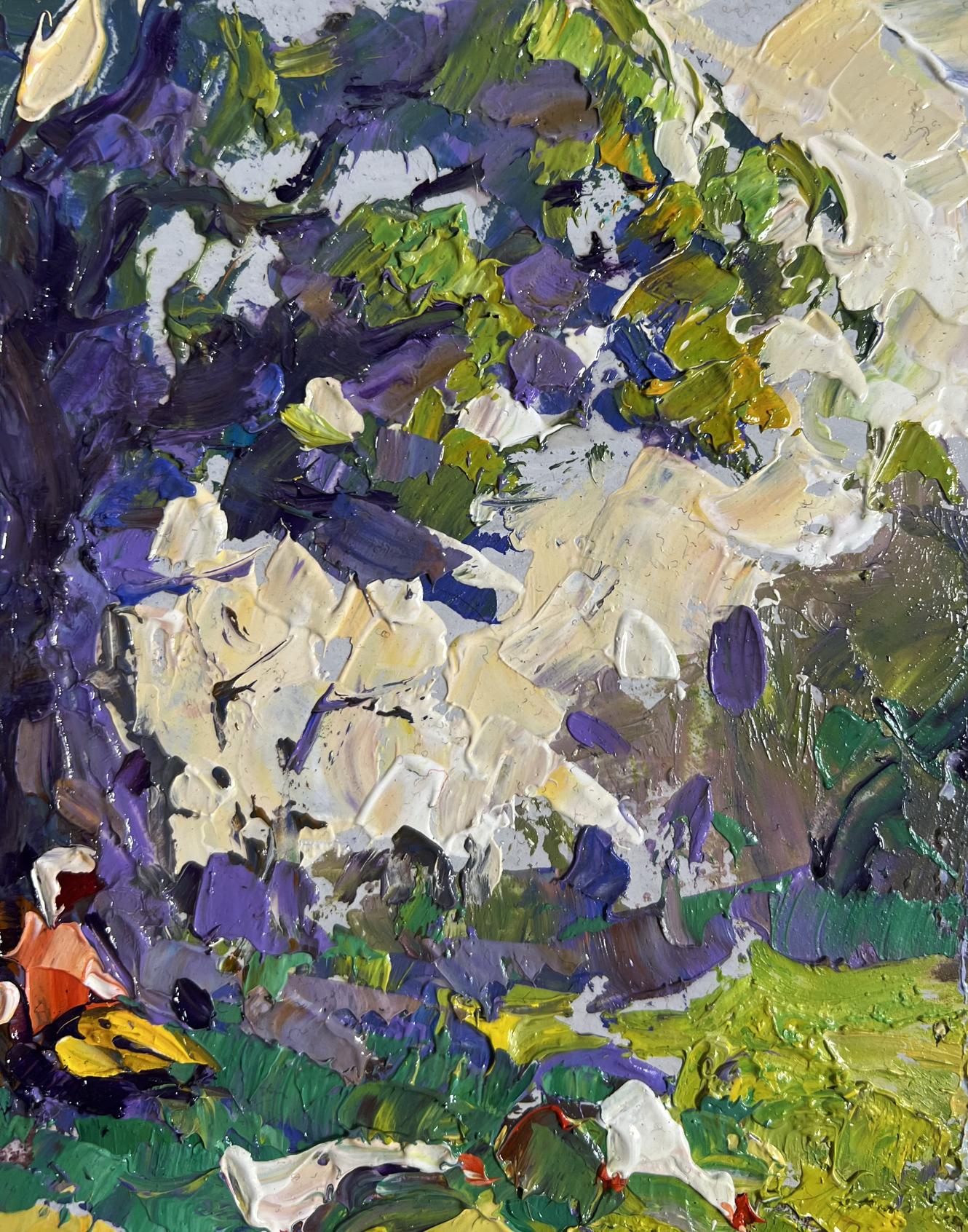Vibrant impressionist oil painting Relaxing in the Meadow by Oleksiy Ivanyuk