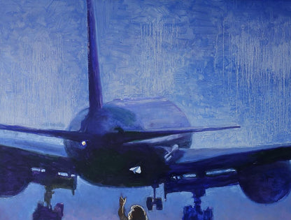 Oil painting Flight to the sky Anatoly Varvarov