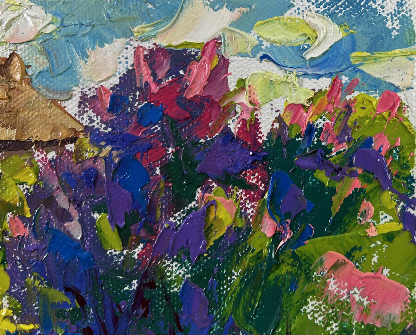 Vibrant impressionist oil painting Spring breathes memories by Oleksiy Ivanyuk
