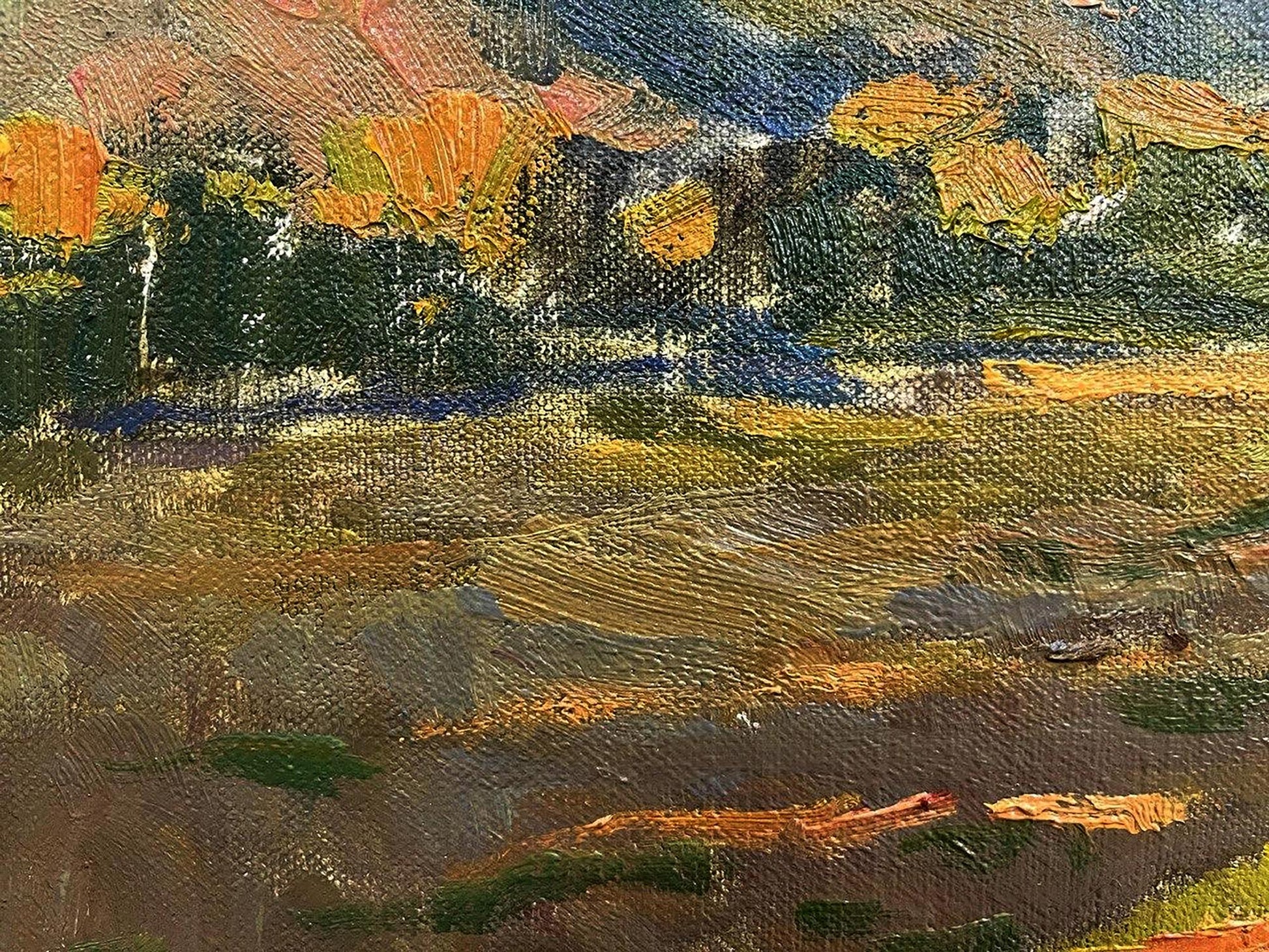 Oil painting Rural Landscape Oleksandr Andreev