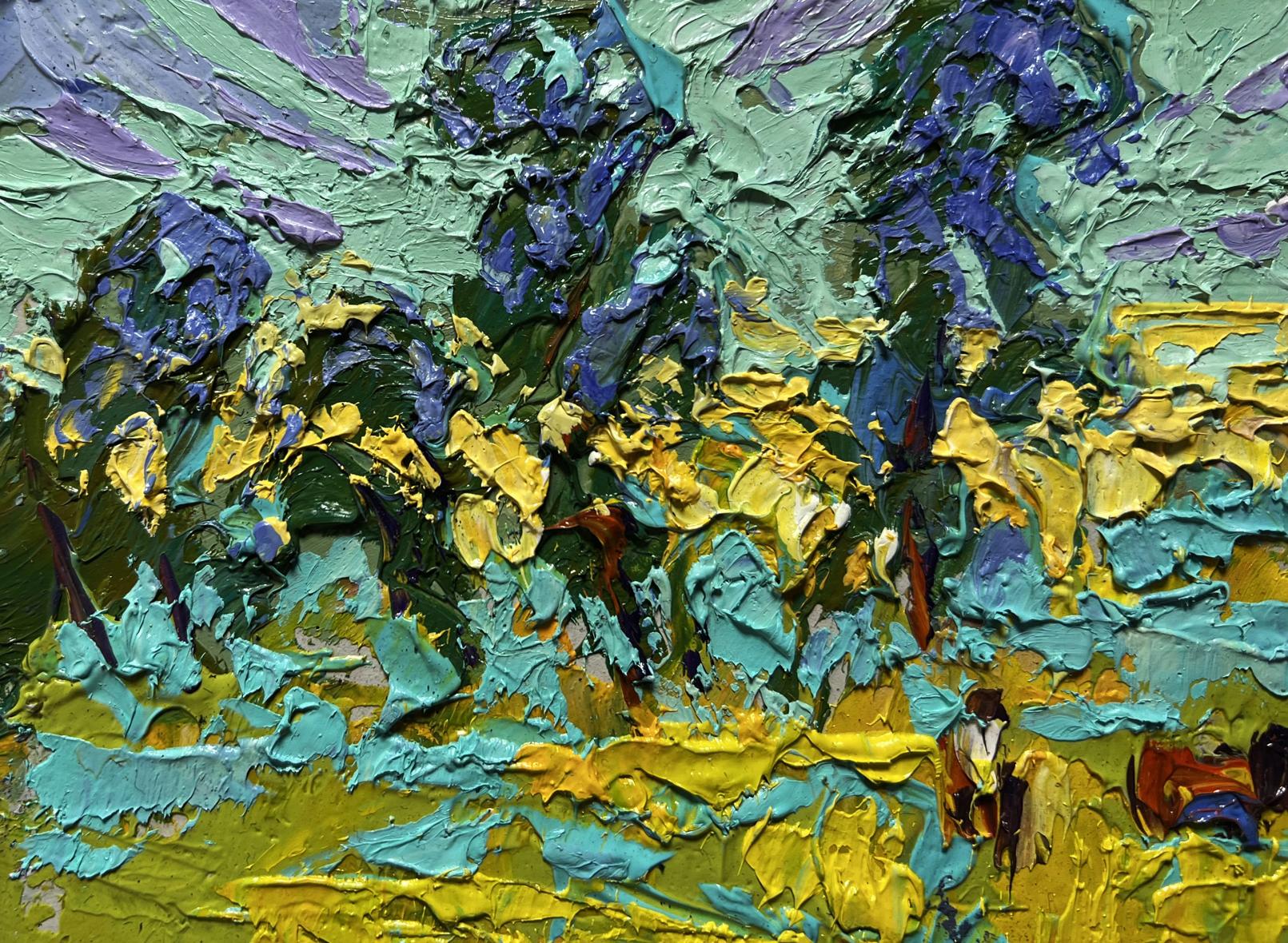 Vibrant oil painting In the spring meadows by Oleksiy Ivanyuk