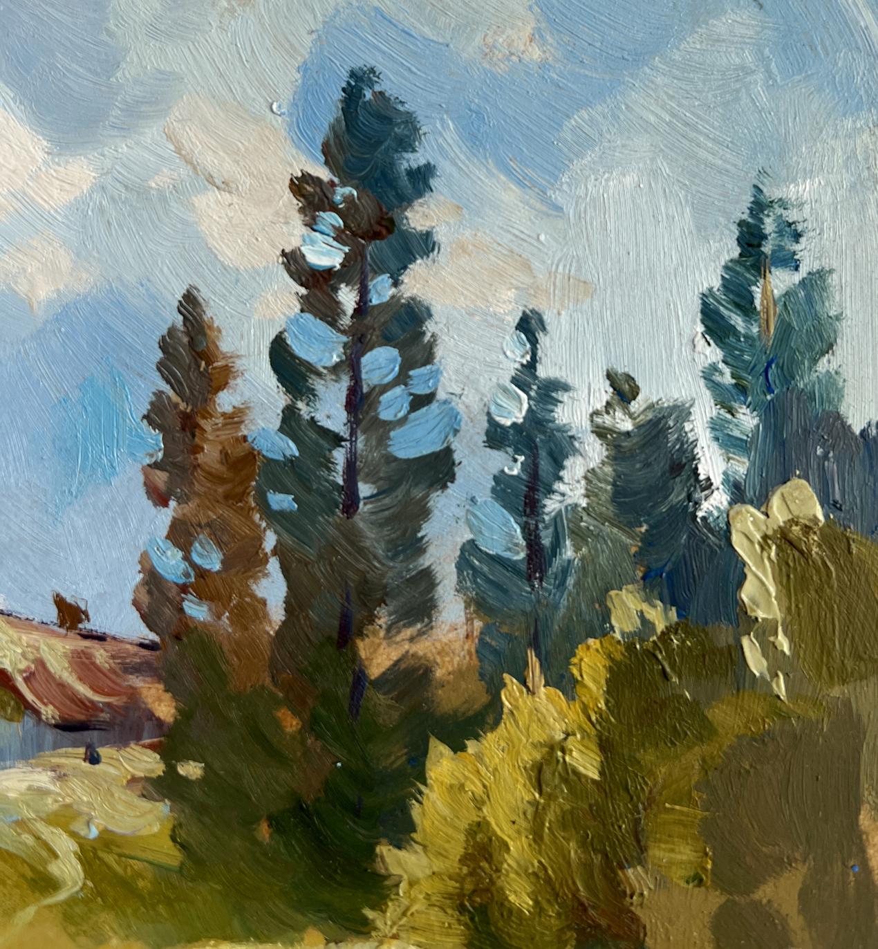 Oil painting Silence in Nature near the Lake by Yuriy Suprunchuk