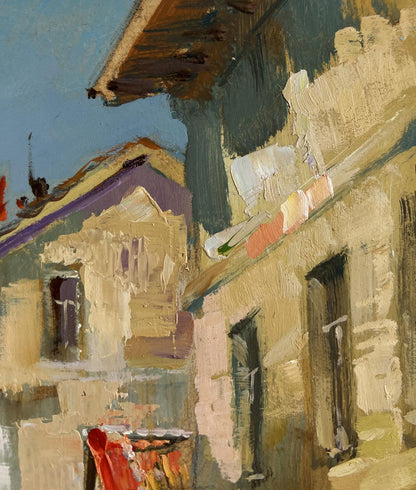 Oil painting Summer walk around the city by Yuriy Suprunchuk