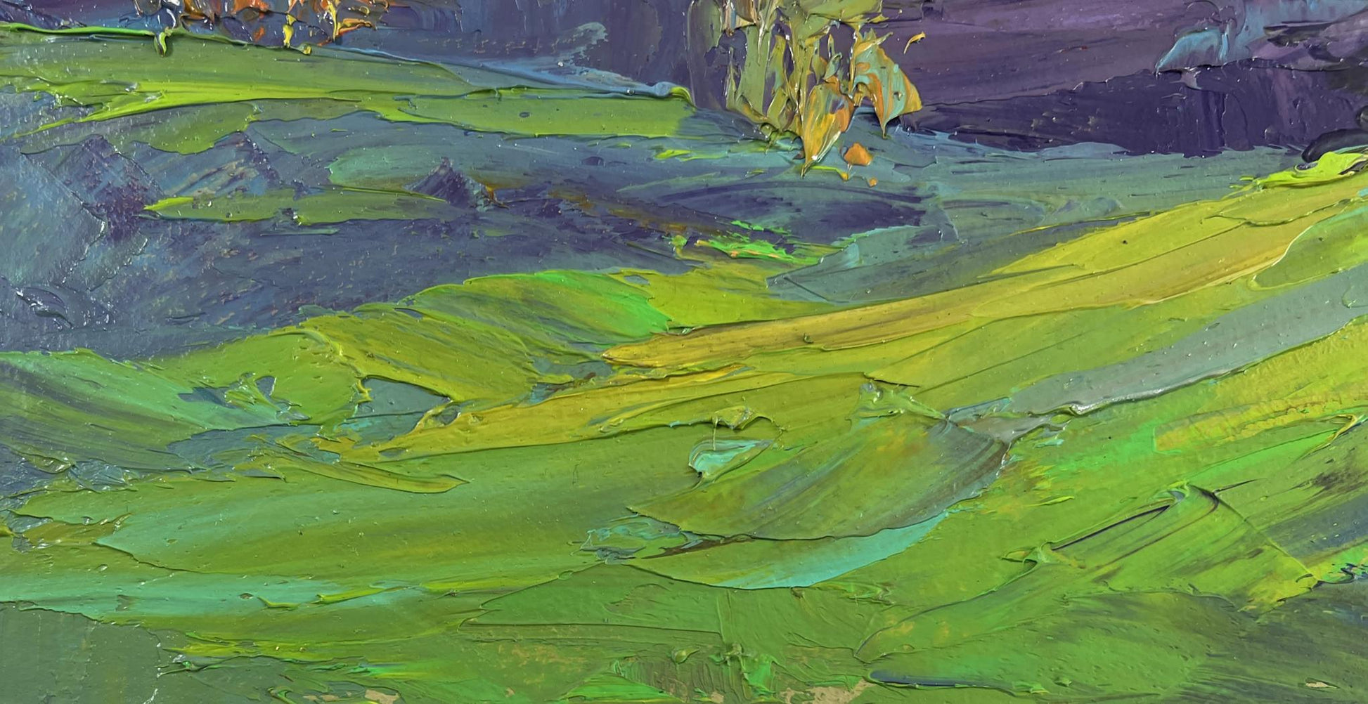 Oil painting When the evening sun gilded the silence by Boris Serdyuk