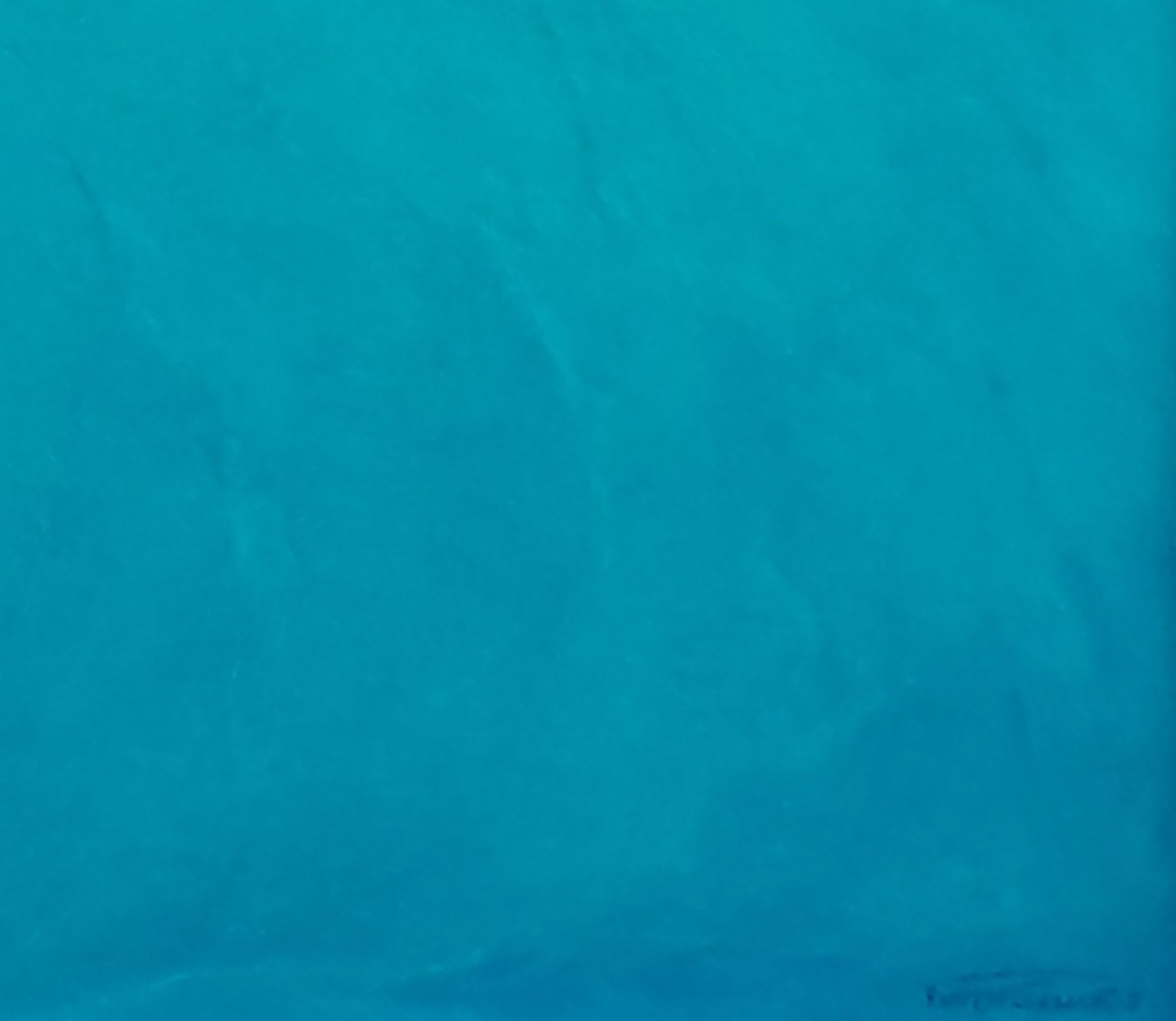 Solid teal fabric texture in Vasily Korkishko Sea at the peak of silence painting