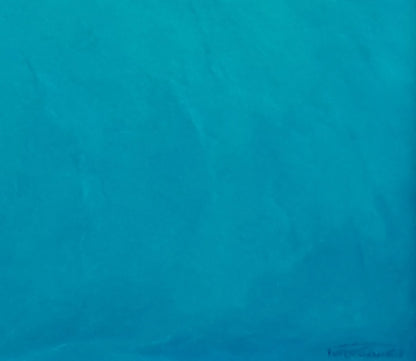 Solid teal fabric texture in Vasily Korkishko Sea at the peak of silence painting