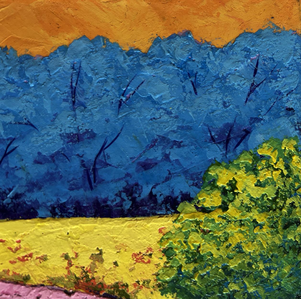 Oil painting Summer twilight in the forest by V. Zadorozhnya