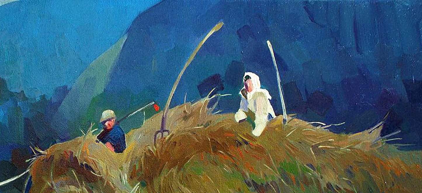 Oil painting Once upon a time in the mountains by Anastasia Yaroshevich