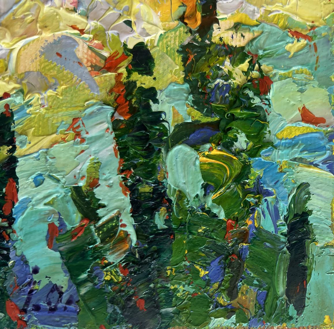 Vibrant Sunny Summer City oil painting by Oleksiy Ivanyuk