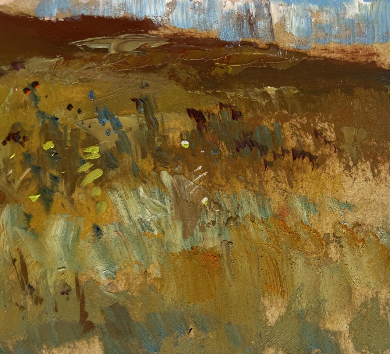Oil painting After the thunderstorm by Yuriy Suprunchuk abstract landscape