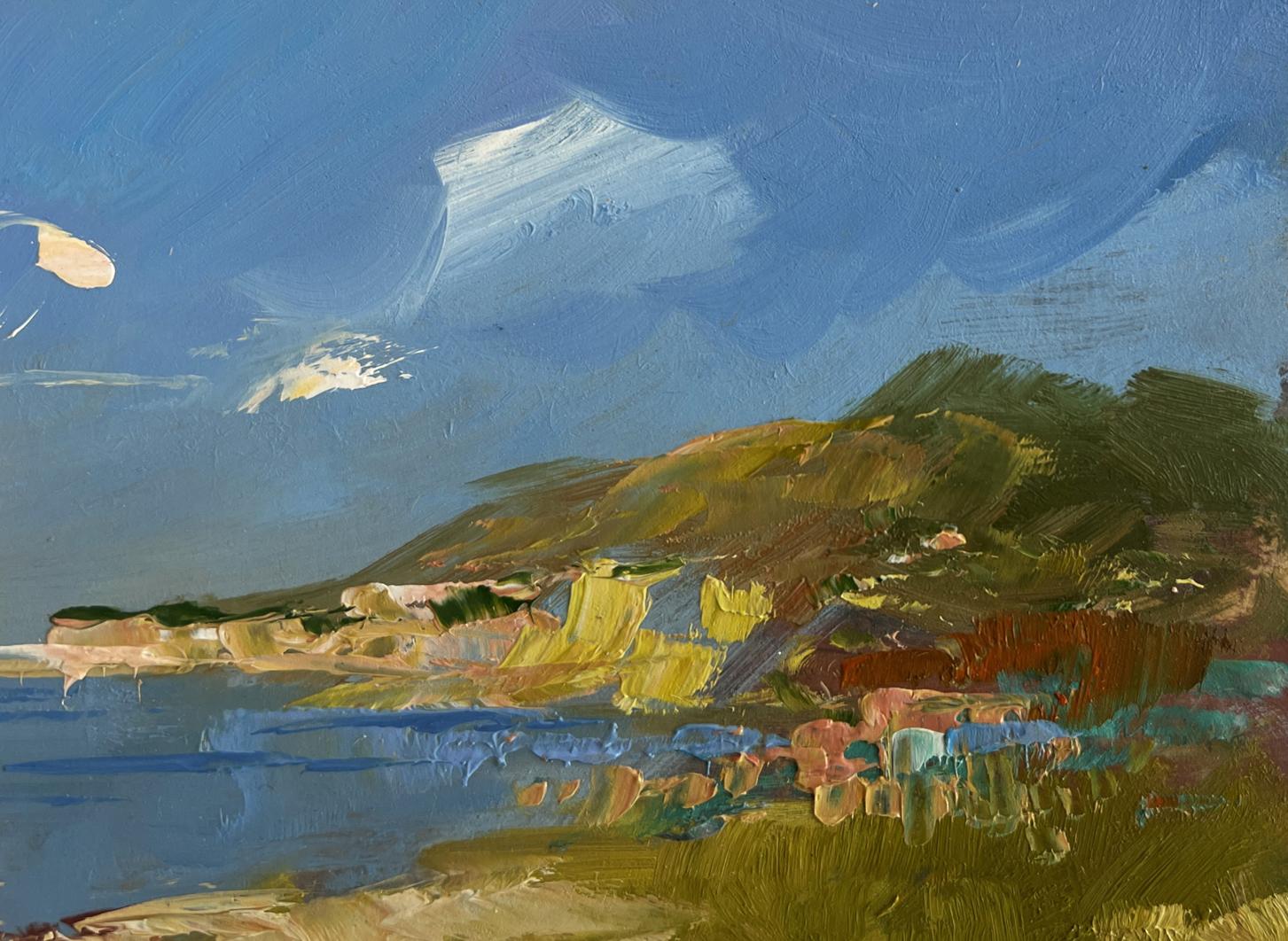 Oil painting The quiet breath of the sea by Yuriy Suprunchuk coastal landscape