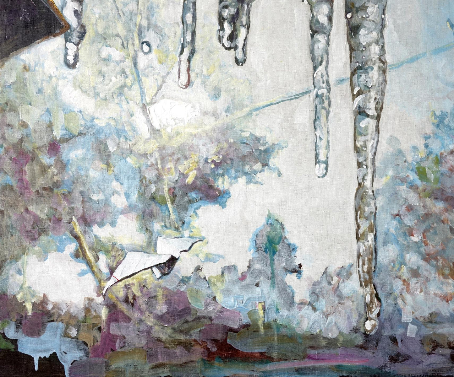 Oil painting Thawed Spring Anatoly Varvarov