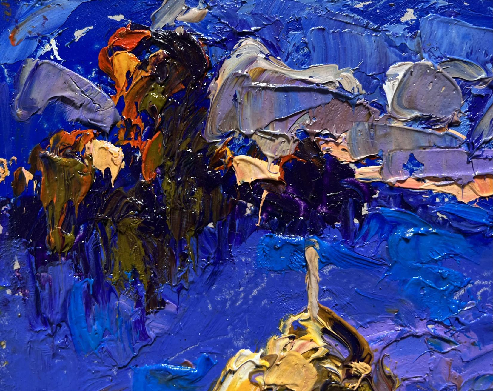 Vibrant oil painting The last rays of the sun by Oleksiy Ivanyuk
