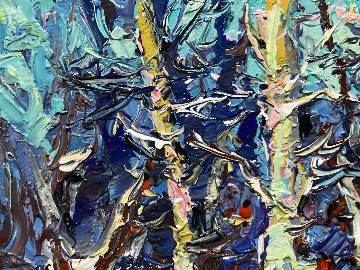 Vibrant At the Edge of the Forest oil painting by Oksana Ivanyuk