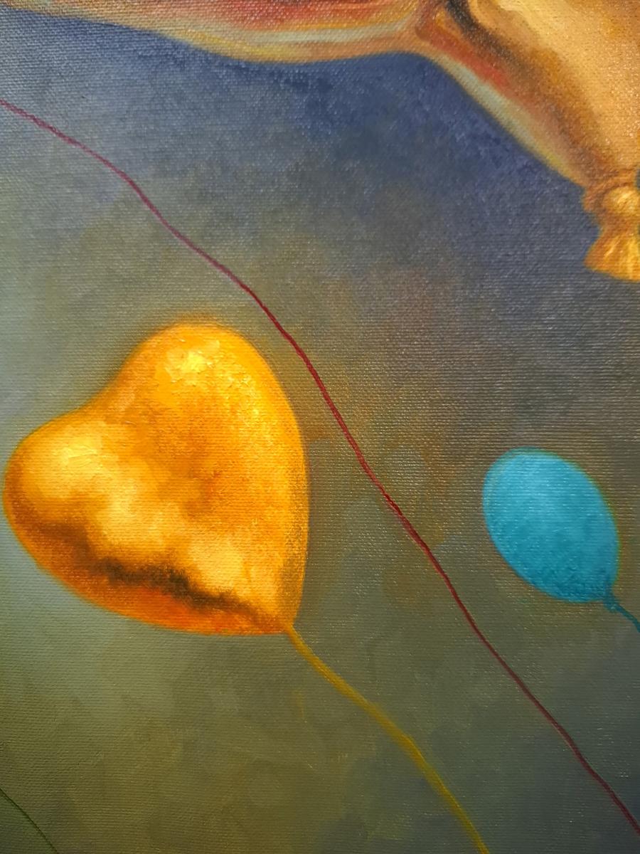 Oil painting Golden Like Sergey Voichenko