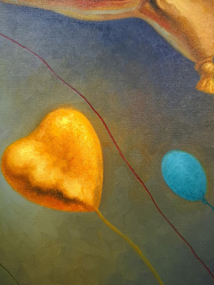 Oil painting Golden Like Sergey Voichenko