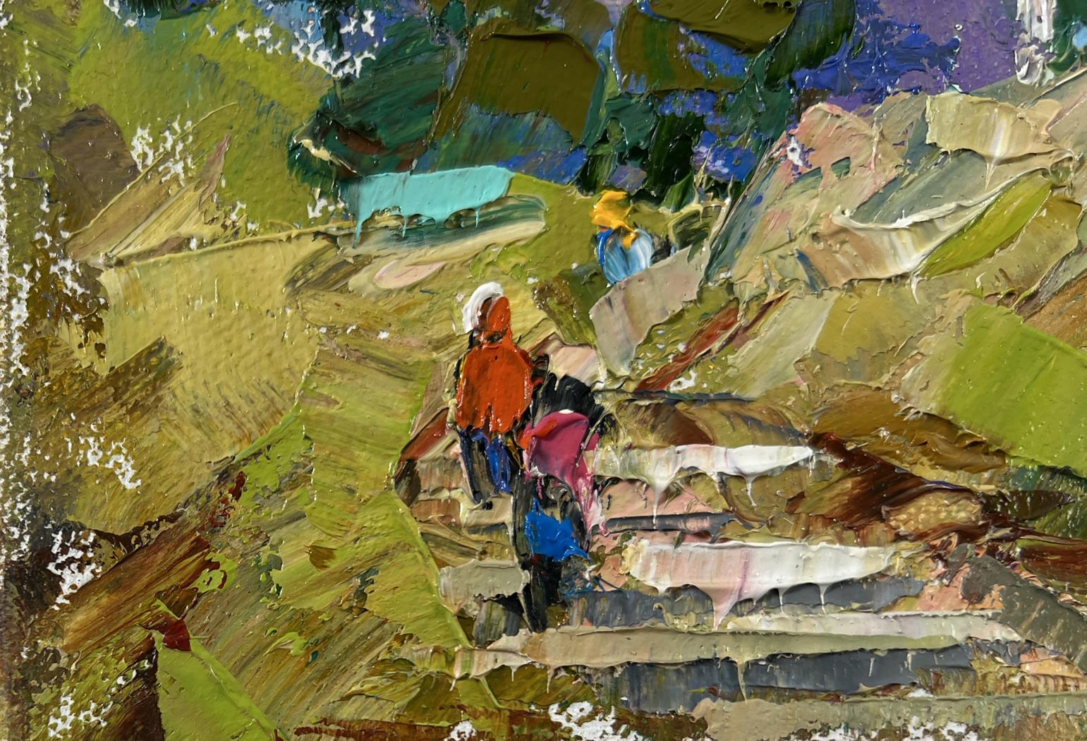 Vibrant impressionist oil painting Silence surrounded by nature by Oleksiy Ivanyuk