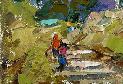 Vibrant impressionist oil painting Silence surrounded by nature by Oleksiy Ivanyuk