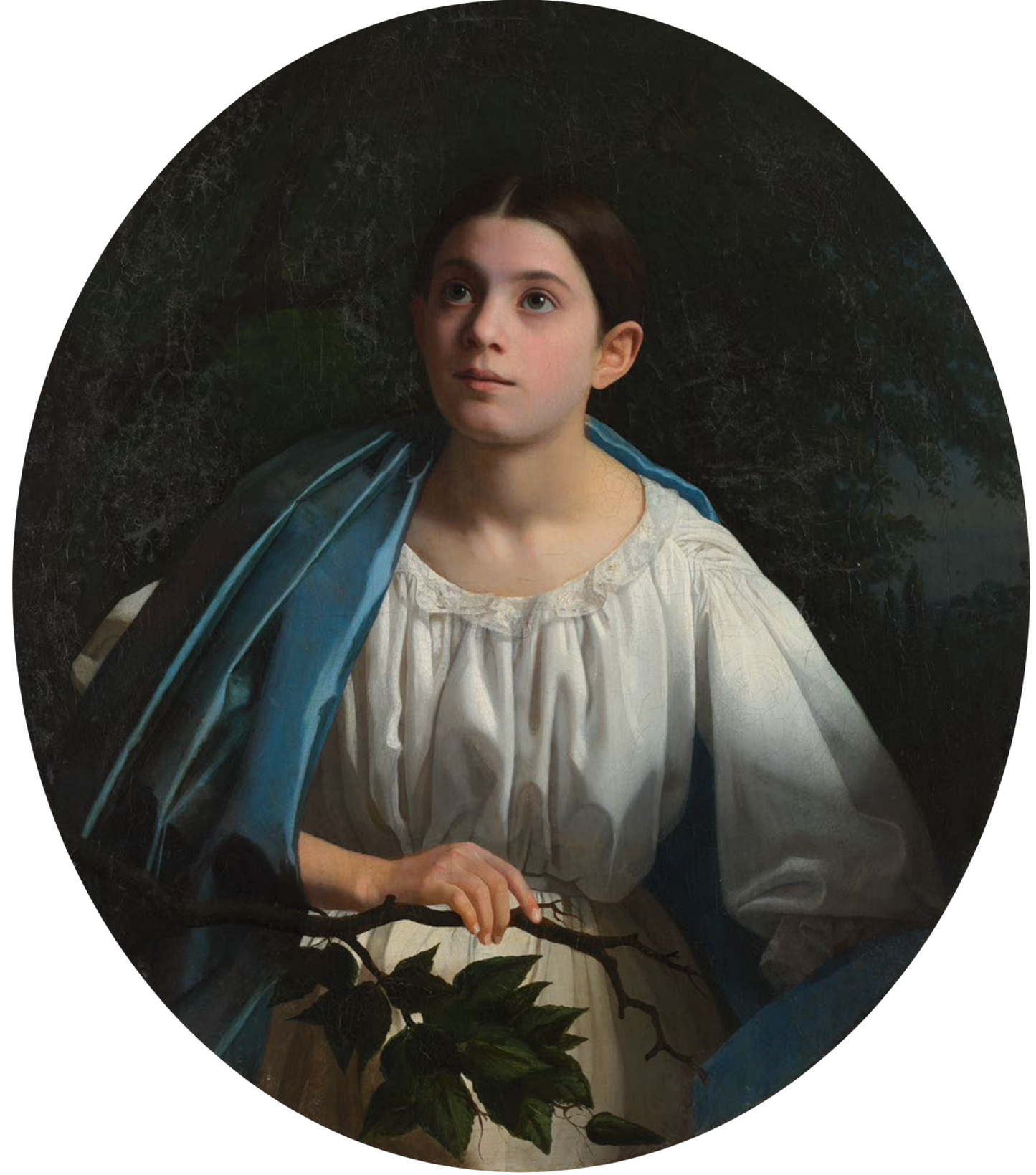 Classical portrait of young girl by Opanas Rokachevskyi, investment art