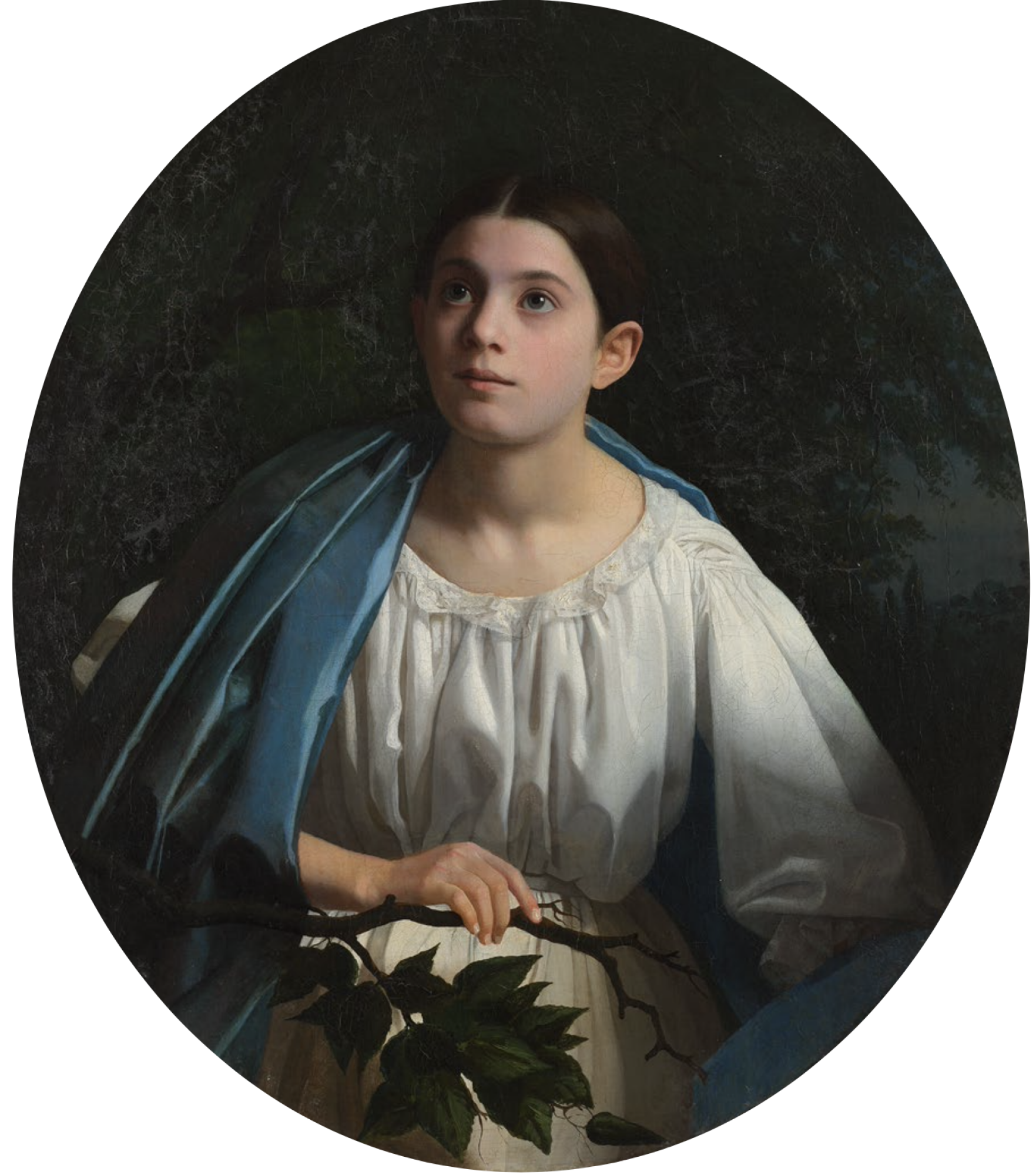 Classical portrait of young girl by Opanas Rokachevskyi, investment art