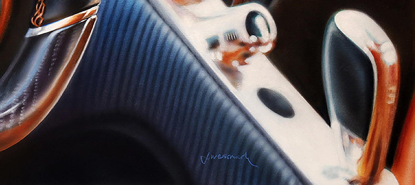 Acrylic painting Bugatti Chiron Johannes Wessmark