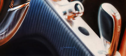 Acrylic painting Bugatti Chiron Johannes Wessmark