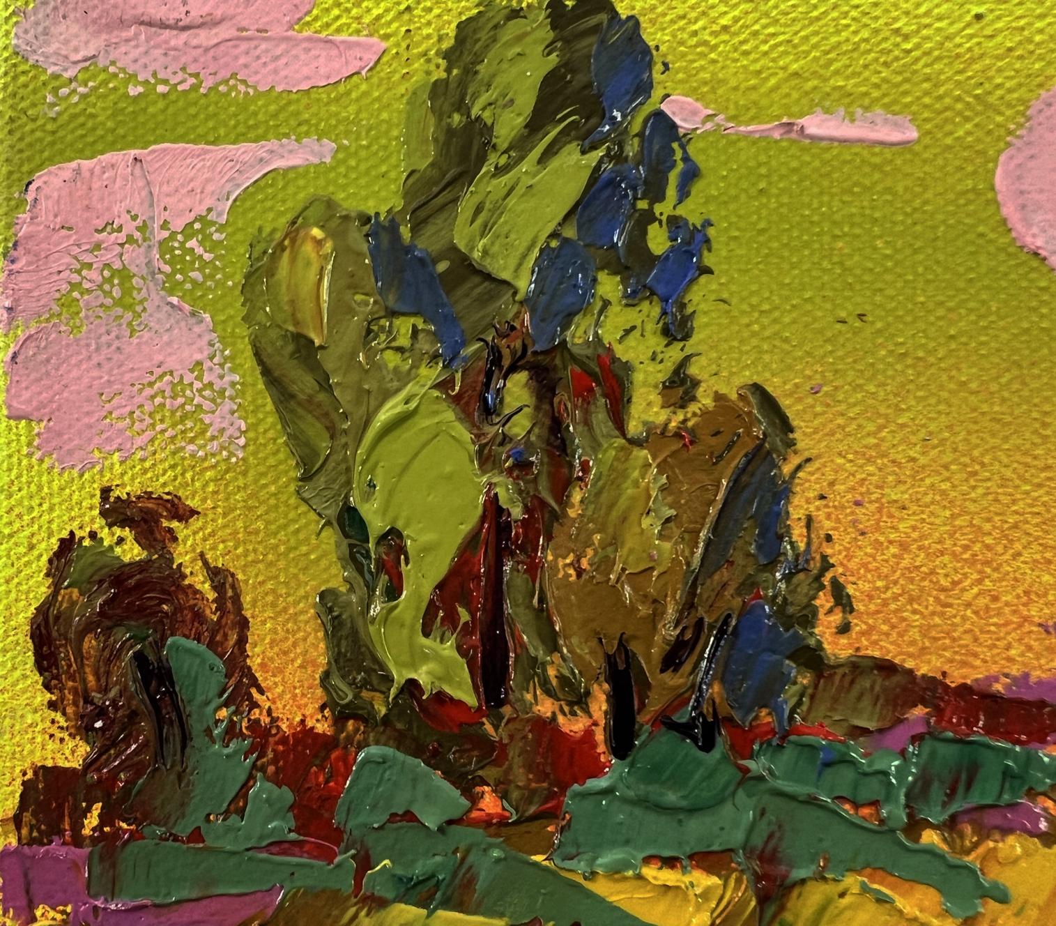 Vibrant impressionist oil painting The setting of the sun by Oleksiy Ivanyuk